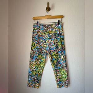 Beco Women’s Tropical Print Cropped Leggings size L
